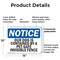 Signmission Our Dog Is Contained By A Pet-Safe Invisible Fence, 14 in W x Rectangle, Plastic OS-2PACK-NS-P-1014-L-17064 - alternate 5